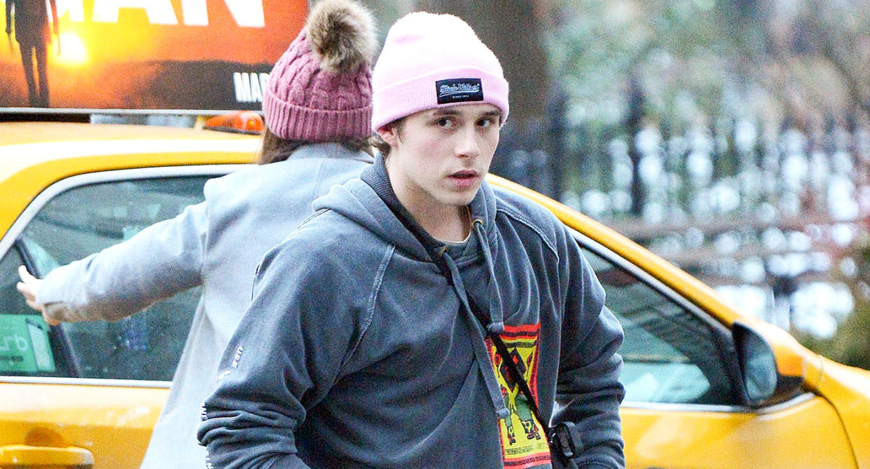 Brooklyn Beckham out and about in Manhattan. (Photo: AKM-GSI)