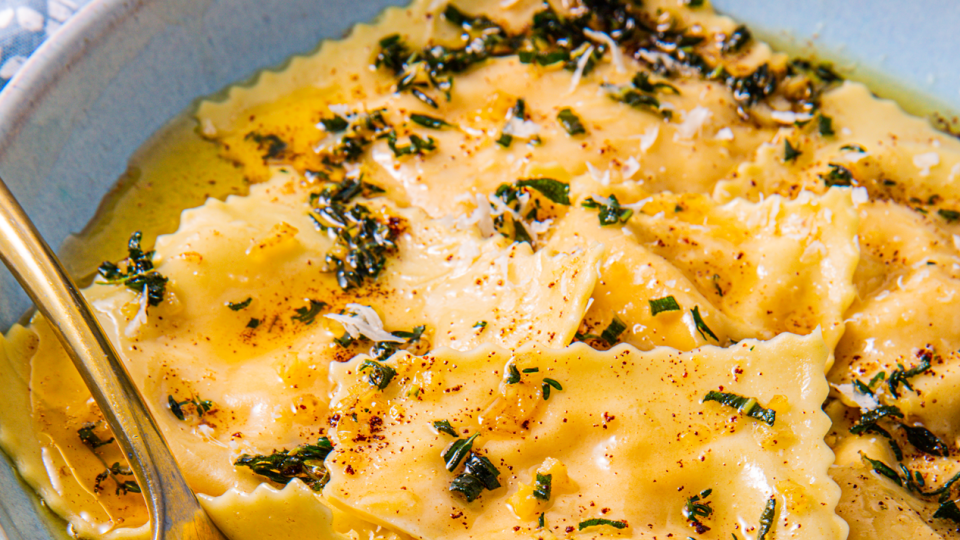 butternut squash ravioli