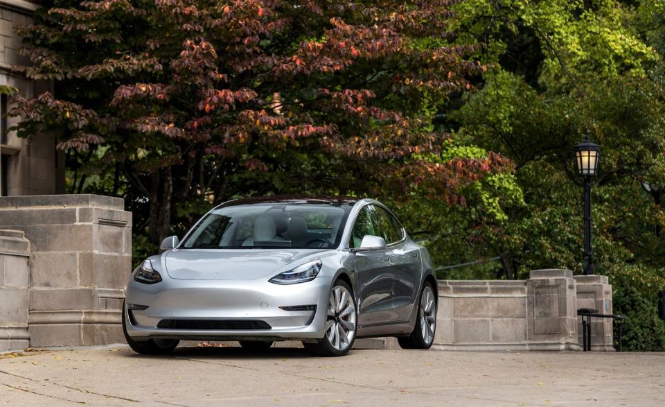 <p>While Tesla's 2018 has been filled with all sorts of manufacturing woes, it was eventually able to ramp up production enough to deliver <a rel="nofollow noopener" href="http://caranddriver.com/tesla/model-3" target="_blank" data-ylk="slk:its new electric Model 3 sedan;elm:context_link;itc:0;sec:content-canvas" class="link ">its new electric Model 3 sedan</a> in significant numbers-138,000 of them, according to <em>Automotive News' </em>count. We're curious to see what 2019 has in store for Tesla, as it has <a rel="nofollow noopener" href="https://www.caranddriver.com/news/a25725993/tesla-price-cut-model-3/" target="_blank" data-ylk="slk:cut prices by $2000;elm:context_link;itc:0;sec:content-canvas" class="link ">cut prices by $2000</a> to compensate for a reduced tax credit and still promises that the less-expensive Model 3 Standard Range version is on its way.</p>