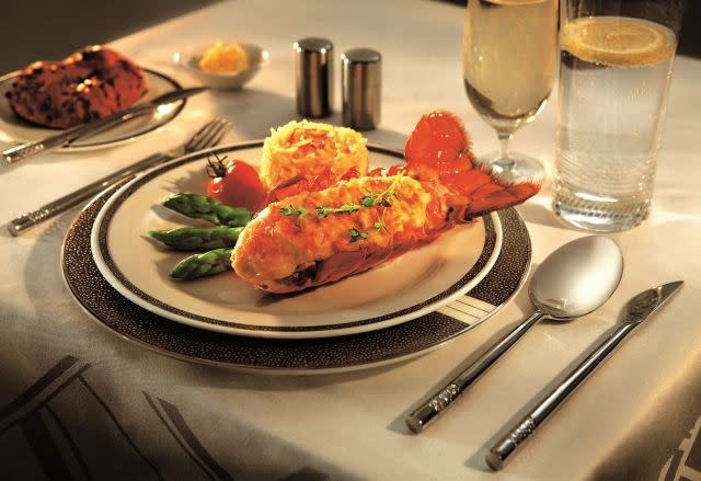 Lobster Thermidor aboard Singapore Airlines