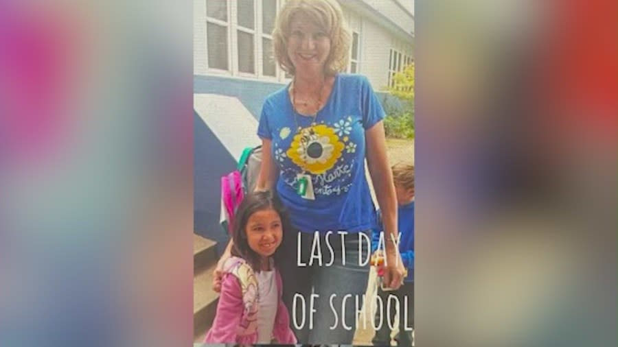 Karyn Lombardo seen with a student in a personal photo.