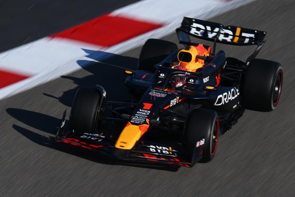 Red Bull’s Max Verstappen in action during testing in Bahrain (Getty Images)