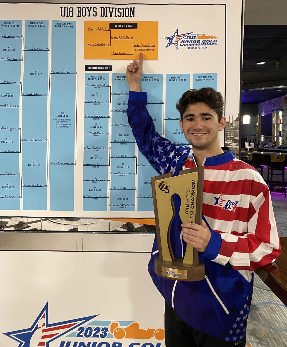 Big Walnut senior Aidan Furukawa won the U18 title at the 2023 Junior Gold Championships on Saturday in Indianapolis to earn a spot on Junior Team USA.