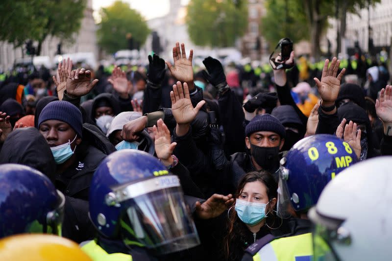 Protest against the death of George Floyd, in London