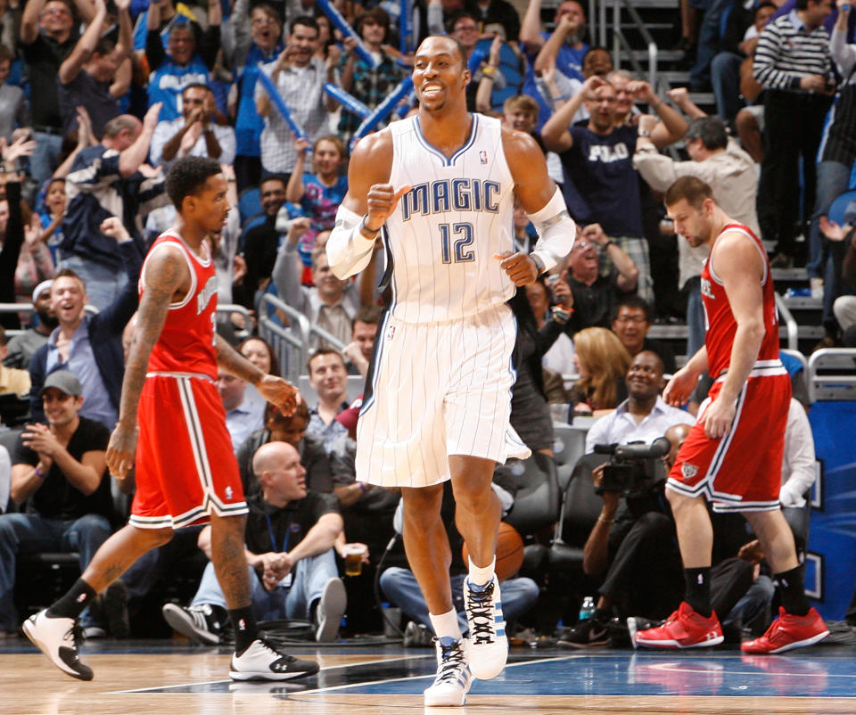 Seeing Dwight Howard in a Magic jersey just feels right.(Getty Images)