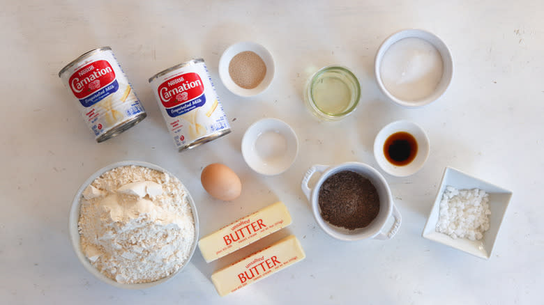 ingredients for swedish cardamom buns