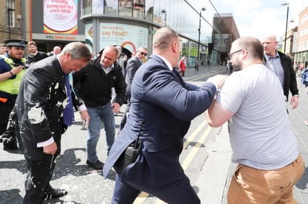 Nigel Farage and Brexit Party candidates campaign in Newcastle