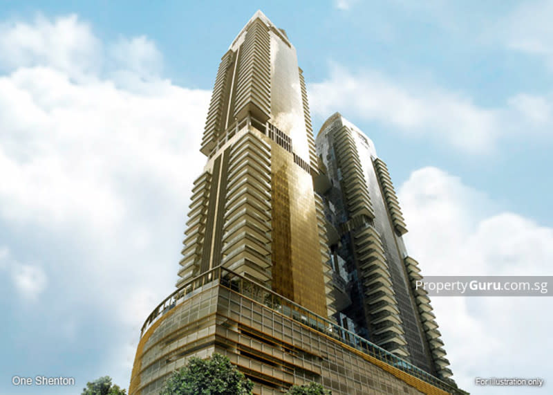 One Shenton is located in the heart of Marina Bay which holds 341 total units.