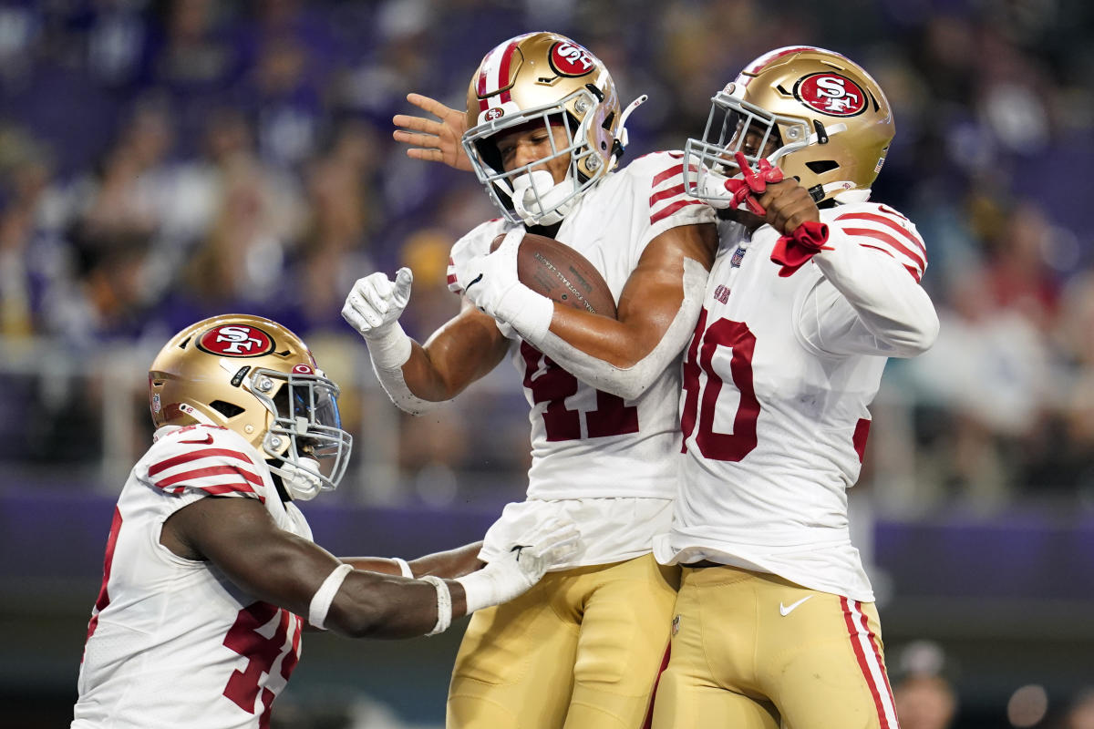 Minnesota Vikings linebacker D.J. Wonnum in action against the San  Francisco 49ers during an NFL preseason football game, Saturday, Aug. 20,  2022, in Minneapolis. (AP Photo/Craig Lassig Stock Photo - Alamy