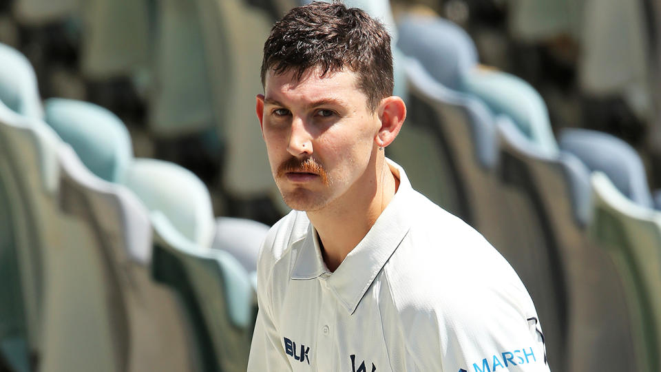 Victorian batsman Nic Maddinson, pictured during a Sheffield Shield match, has withdrawn from Australia A's tour match against Pakistan to address mental health issues.