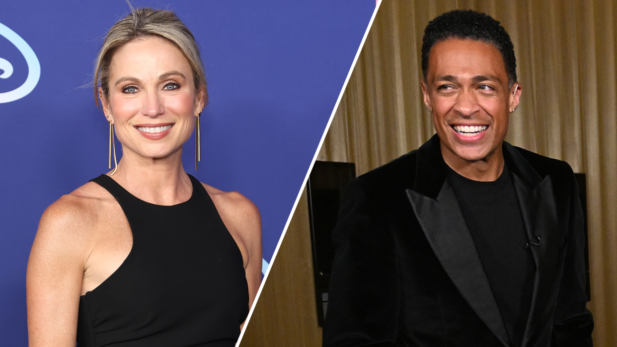 ABC is looking to cut ties with Amy Robach and T.J. Holmes amid their headline-making romance. (Photos: Getty Images)