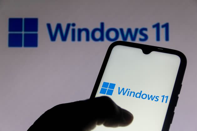 BRAZIL - 2021/07/04: In this photo illustration the Windows 11 logo seen displayed on a smartphone. 
It is a major version of the Windows NT operating system. (Photo Illustration by Rafael Henrique/SOPA Images/LightRocket via Getty Images) (Photo: SOPA Images SOPA Images/LightRocket via Gett)