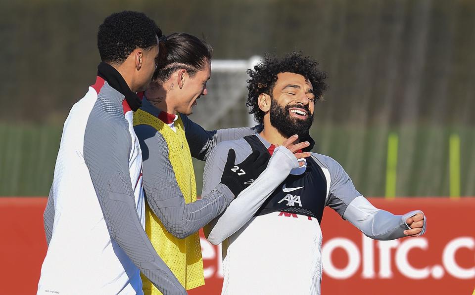 Cody Gakpo, Darwin Nunez and Mohamed Salah - John Powell/Liverpool FC via Getty Images