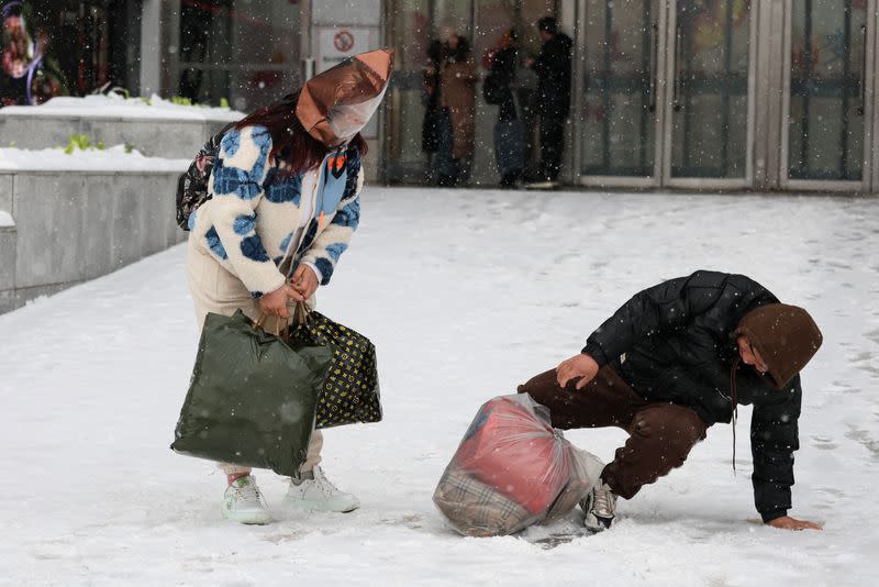 Snowfall in Beijing