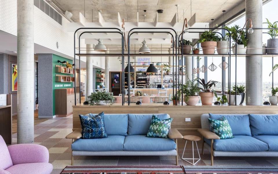 Citadines Connect dubs itself as a hotel for the digital nomad, mixing a mid-century design aesthetic with a nod to the glamorous, golden era of air travel 