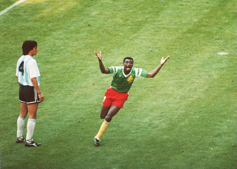  Camerún le propinó una derrota histórica a Argentina en 1990. (Foto: David Cannon/ALLSPORT/Getty Images)