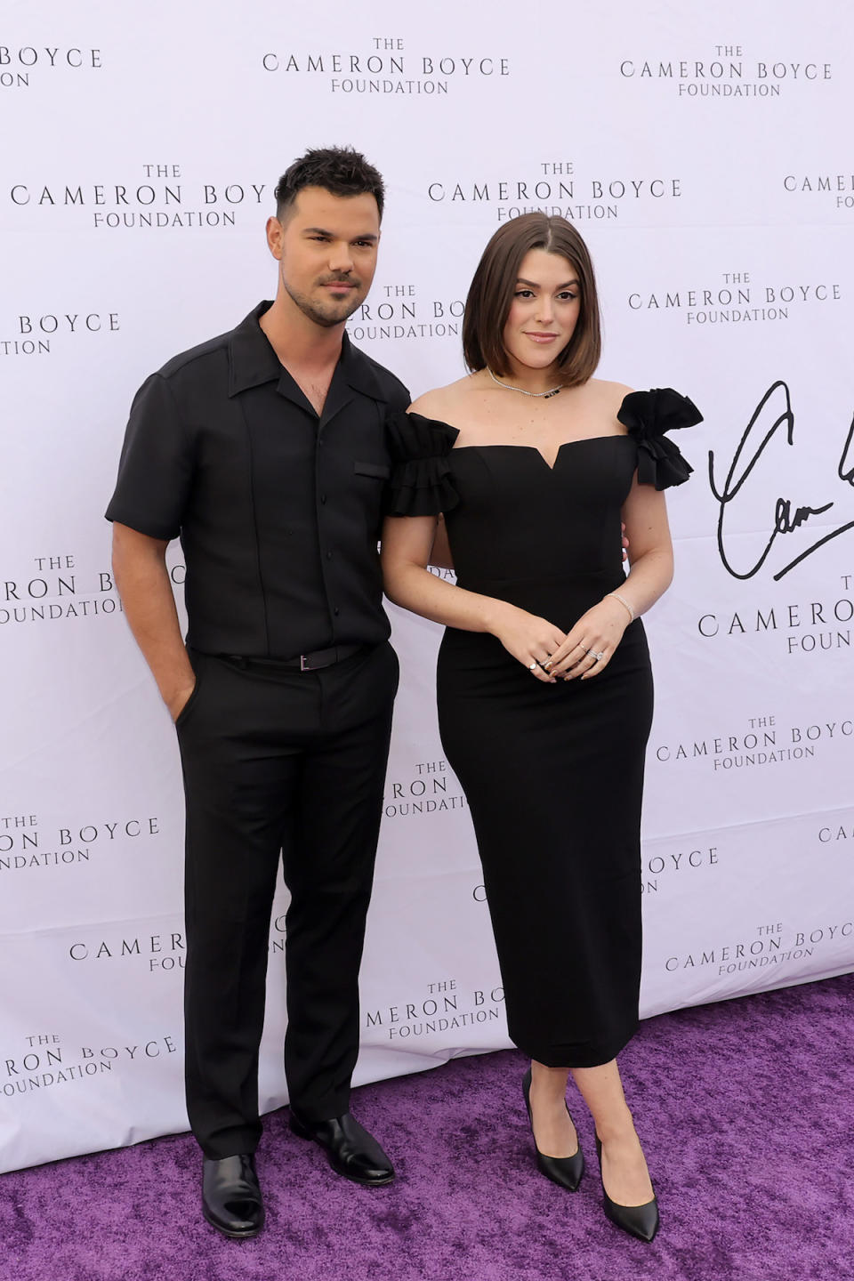 Taylor Lautner and Tay Lautner attend the Cameron Boyce Foundation's 3rd Annual Cam for a Cause Gala at The Beehive on June 2, 2024 in Los Angeles, California. 