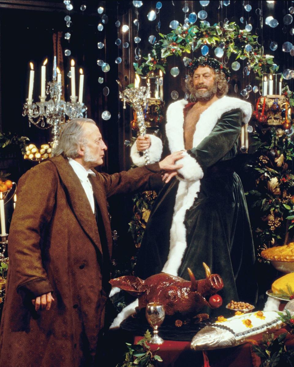 George C. Scott, left, and Edward Woodward in "A Christmas Carol" (1984)