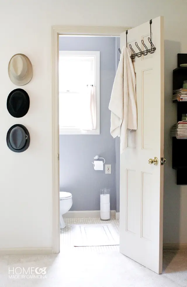 bathroom storage ideas over the door hooks