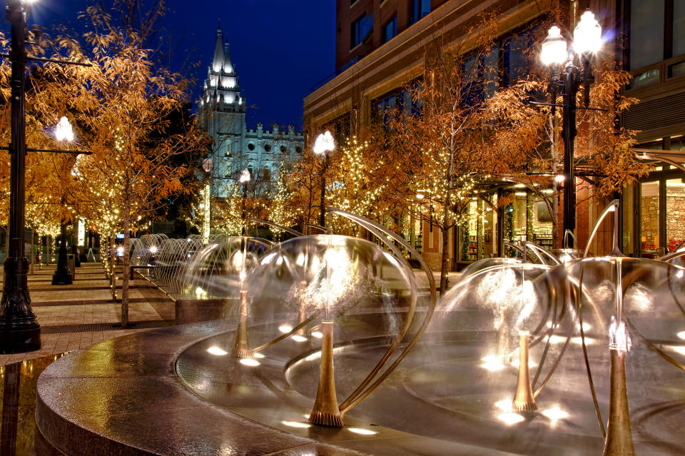 City Creek Center Fountains;