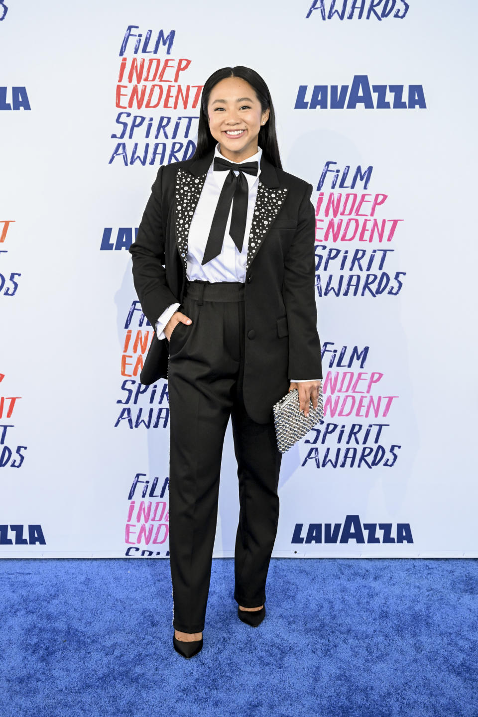 Stephanie Hsu at the 2024 Film Independent Spirit Awards held at the Santa Monica Pier on February 25, 2024 in Santa Monica, California.