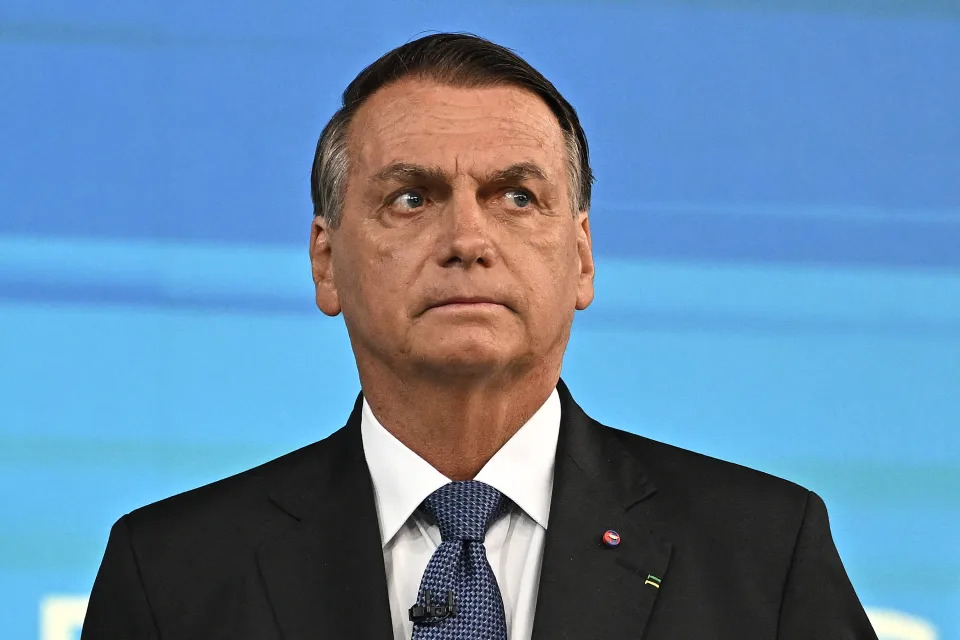 Debate na Globo: Jair Bolsonaro (PL) no &#xfa;ltimo debate presidencial do segundo turno, em 28 de outubro de 2022 (Fotos: AFP via Getty Images / Mauro Pimentel)