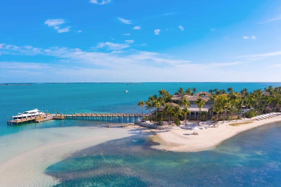 Aerial landscape view Little Palm Island Resort &amp; Spa