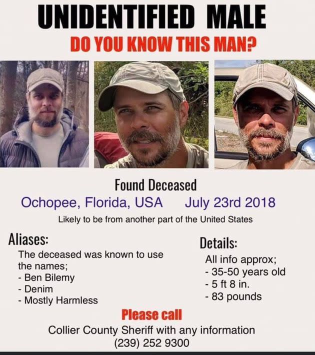 Facebook sleuths located and circulated a growing number of photos of a hiker who was found dead in Florida without identification. 