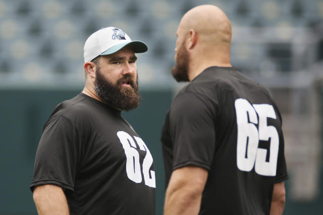 Lane Johnson dresses up like Jason Kelce before Halloween weekend Eagles  game