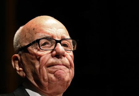 Rupert Murdoch, News Corp. and 21st Century Fox CEO, speaks during the annual Lowy Lecture at the Sydney Town Hall October 31, 2013. REUTERS/David Gray