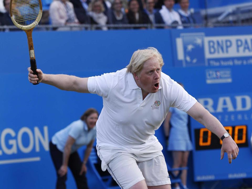 Boris Johnson tennis