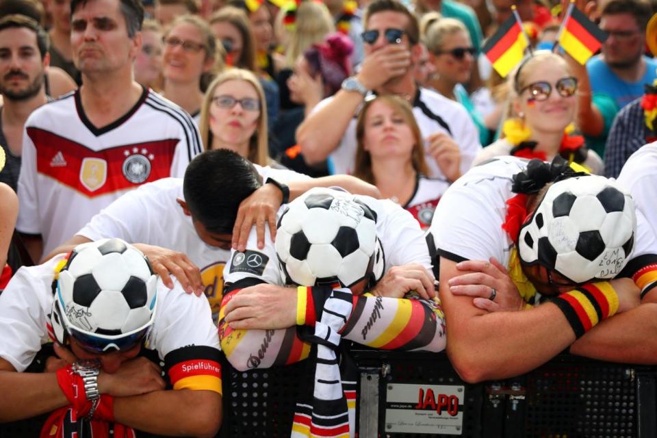 German fans were left devastated by the historic loss (REUTERS)