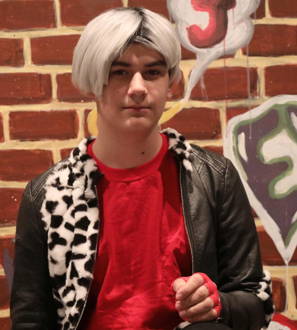 Dominic Sgro as Carlos in New Castle Playhouse's 'Descendants: The Musical.'