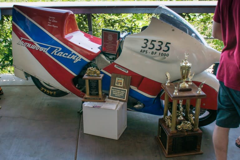 Land Speed Racing Champion, Ralph Hudson, brought out his record setting machine in support of the event
