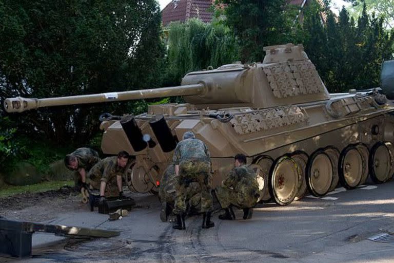 El anciano tenía el Panzer de la Segunda Guerra Mundial en un búnker construido debajo de su casa en la localidad alemana de Heikendorf, en el norte del país