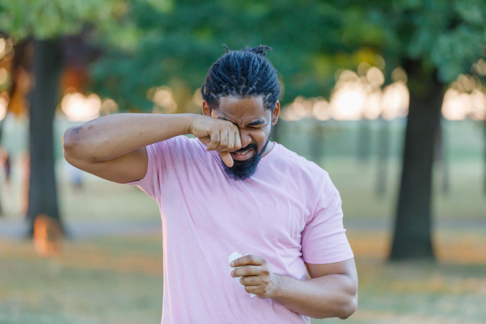 A quarter of adults in the UK experience hay fever symptoms. (Getty Images)