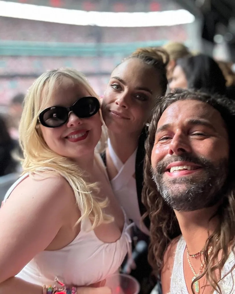 <p>Nicola Coughlan, Cara Delevingne & Jonathan Van Ness</p>