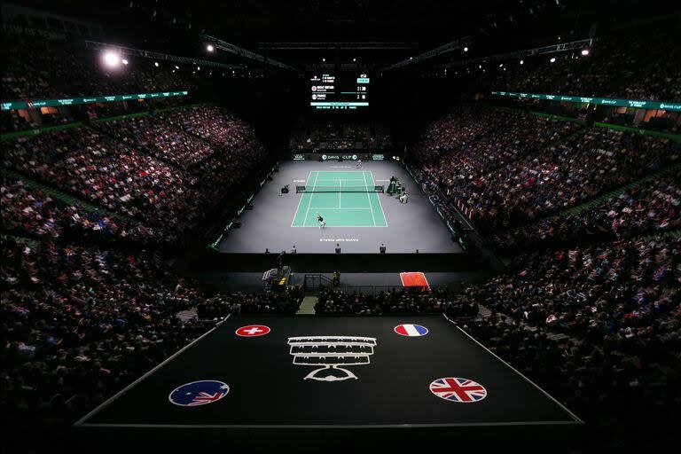 Una vista general del AO Arena de Manchester, donde ya se jugaron series de Copa Davis y donde actuará la Argentina en septiembre