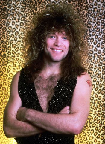 <p>Ross Marino/Getty</p> Jon Bon Jovi in 1987.