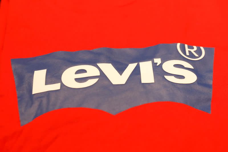 FILE PHOTO: A Levi's logo is seen on a shirt in a Levi Strauss store in New York