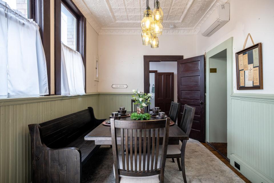 The Bartlett National Bank in Texas, dining room.