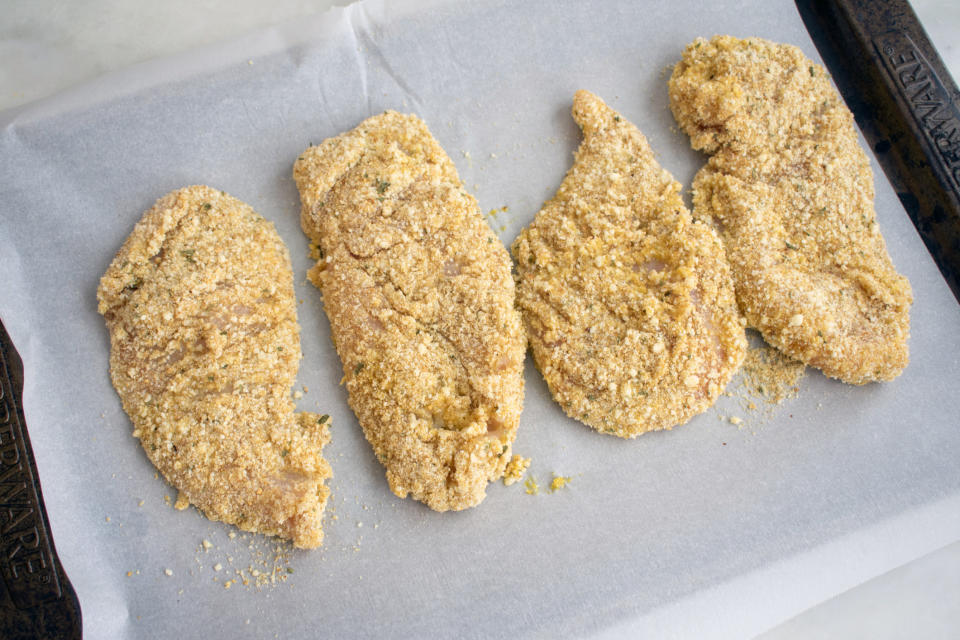 Breaded chicken cutlets