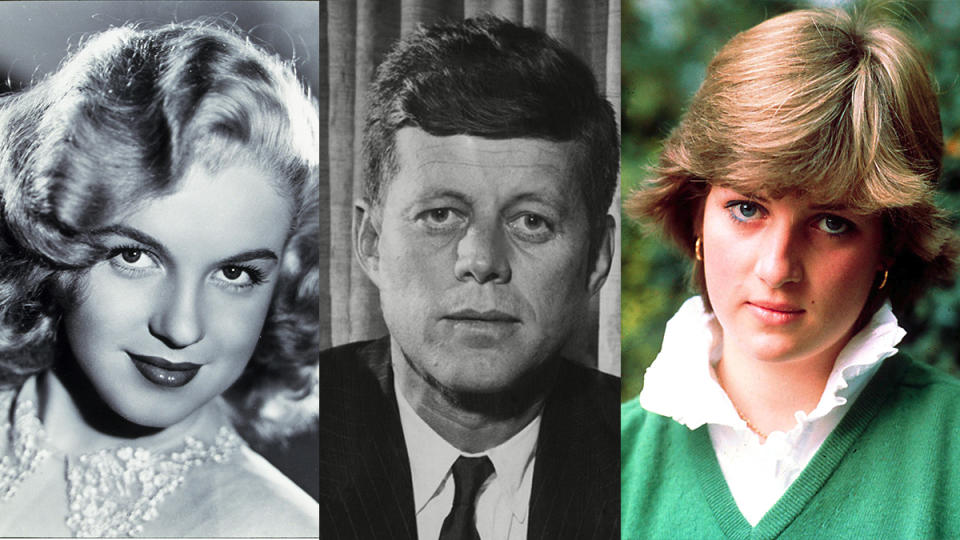 Marilyn Monroe, JFK, princess diana