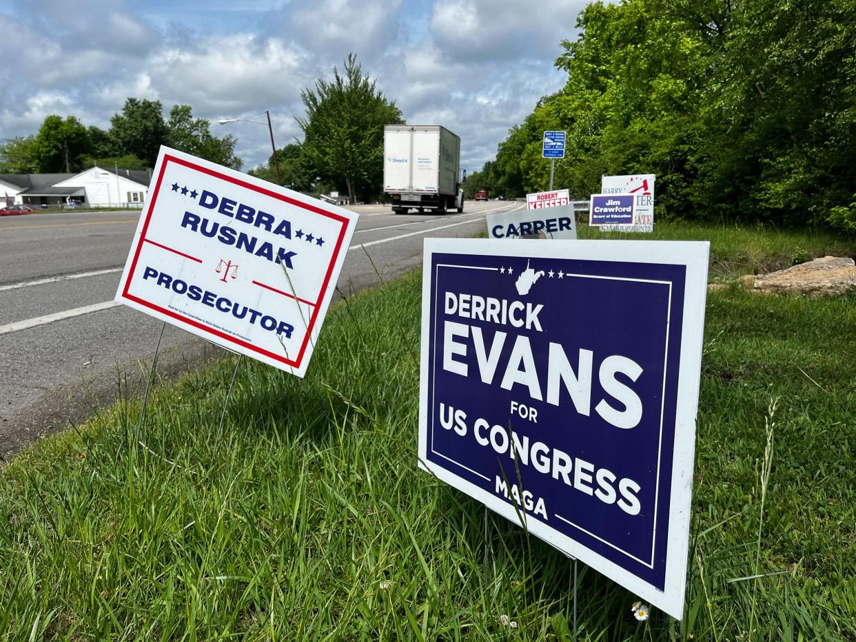 Derrick Evans, candidate for the Republican nomination for U.S. House in West Virginia, contends that he can hold office despite his criminal conviction from Jan. 6.