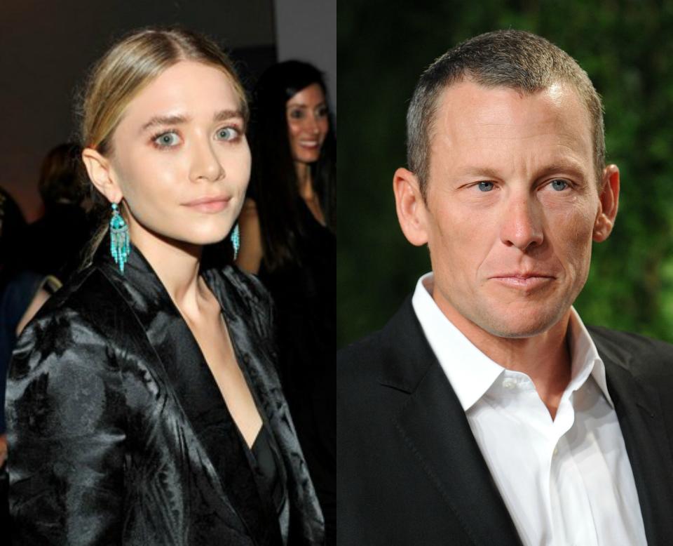 Ashley Olsen and Lance Armstrong