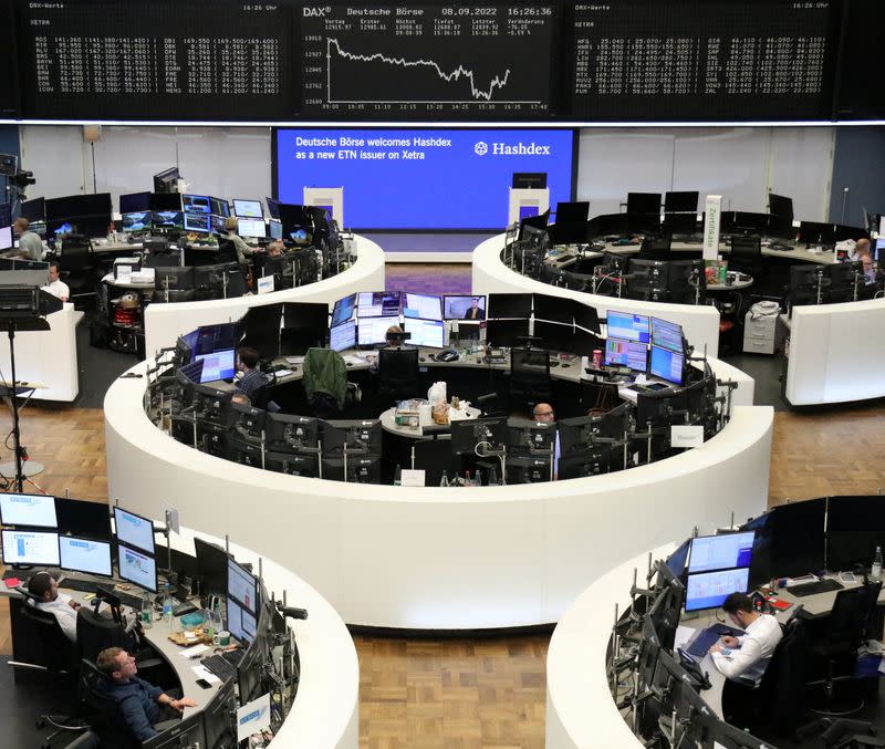 German share price index DAX graph is pictured at the stock exchange in Frankfurt