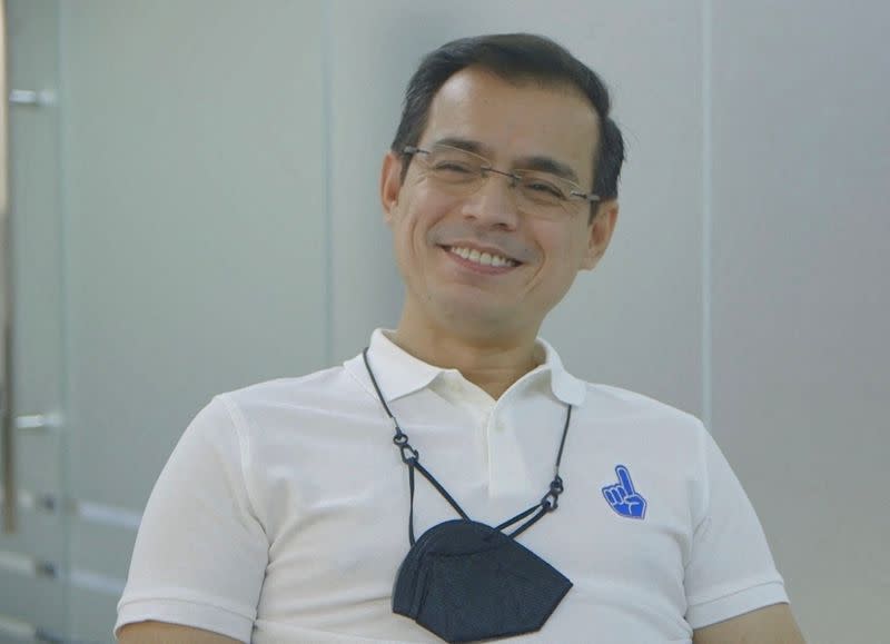 Manila Mayor Francisco "Isko Moreno" Domagoso attends a media interview in Manila