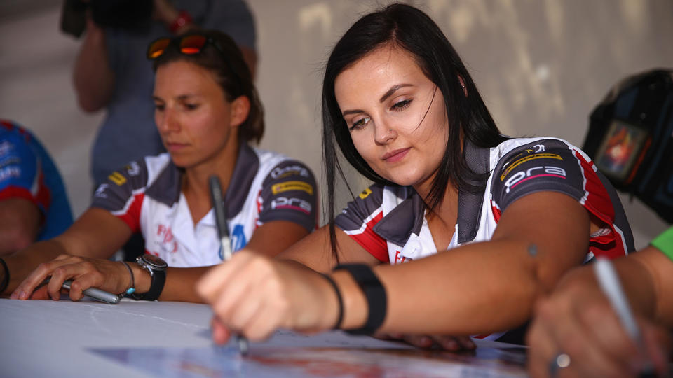 Renee Gracie, pictured here before the Bathurst 1000 in 2015.