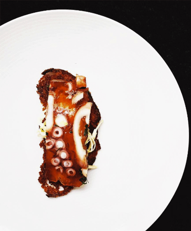 Jellied octopus at Marque. Photo: Instagram