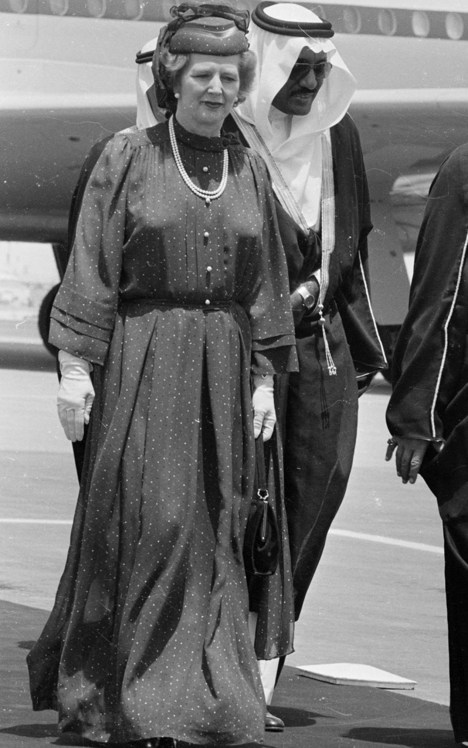 British prime minister Margaret Thatcher with King Fahd of Saudi Arabia ( - Credit: John Downing/Getty